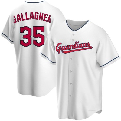 Men's Cam Gallagher Cleveland Guardians Replica White Home Jersey