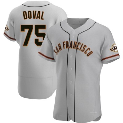 Men's Camilo Doval San Francisco Giants Authentic Gray Road Jersey