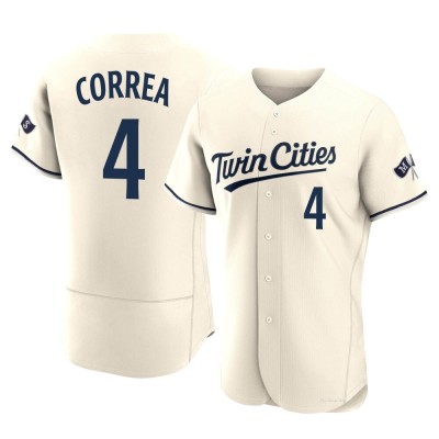 Men's Carlos Correa Minnesota Twins Authentic Cream Alternate 2023 Jersey