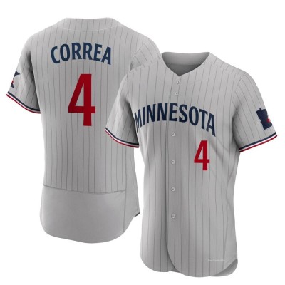 Men's Carlos Correa Minnesota Twins Authentic Gray Road Jersey