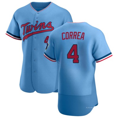 Men's Carlos Correa Minnesota Twins Authentic Light Blue Alternate Jersey