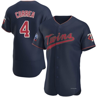 Men's Carlos Correa Minnesota Twins Authentic Navy Alternate 60th Season Team Jersey