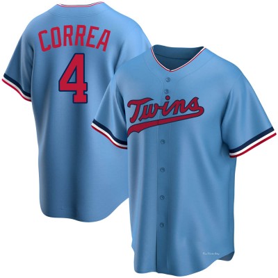 Men's Carlos Correa Minnesota Twins Replica Light Blue Alternate Jersey