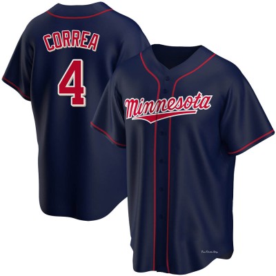 Men's Carlos Correa Minnesota Twins Replica Navy Alternate Team Jersey