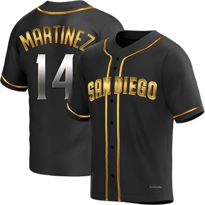 Men's Carmelo Martinez San Diego Padres Replica Black Golden Alternate Jersey