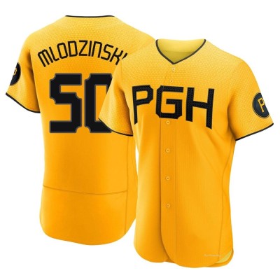 Men's Carmen Mlodzinski Pittsburgh Pirates Authentic Gold 2023 City Connect Jersey