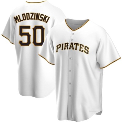 Men's Carmen Mlodzinski Pittsburgh Pirates Replica White Home Jersey