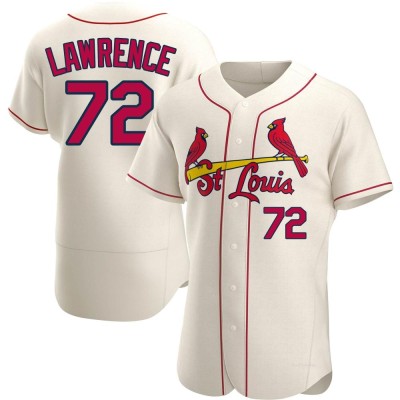 Men's Casey Lawrence St. Louis Cardinals Authentic Cream Alternate Jersey