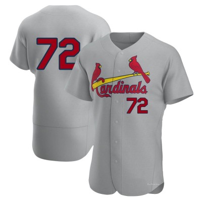 Men's Casey Lawrence St. Louis Cardinals Authentic Gray Road Jersey