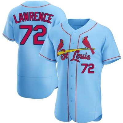 Men's Casey Lawrence St. Louis Cardinals Authentic Light Blue Alternate Jersey