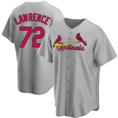 Men's Casey Lawrence St. Louis Cardinals Replica Gray Road Jersey