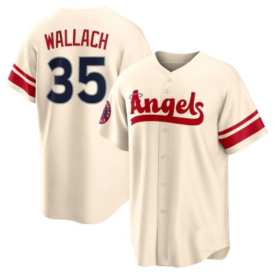 Men's Chad Wallach Los Angeles Angels Replica Cream 2022 City Connect Jersey