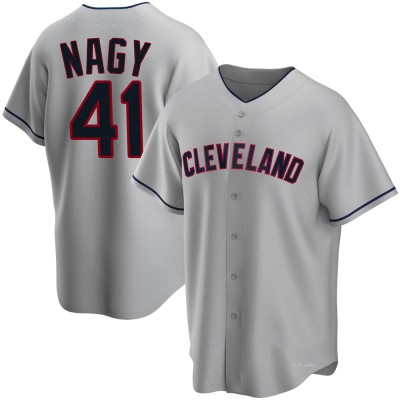 Men's Charles Nagy Cleveland Guardians Replica Gray Road Jersey