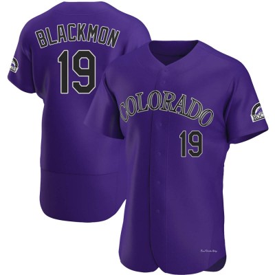 Men's Charlie Blackmon Colorado Rockies Authentic Purple Alternate Jersey