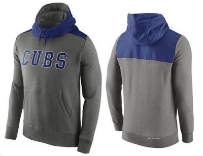 Men's Chicago Cubs Gray Hybrid Hoodie