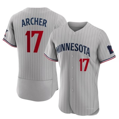 Men's Chris Archer Minnesota Twins Authentic Gray Road Jersey