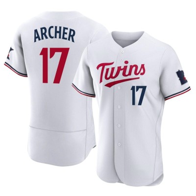 Men's Chris Archer Minnesota Twins Authentic White Home Jersey