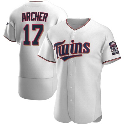 Men's Chris Archer Minnesota Twins Authentic White Home Jersey