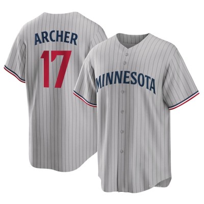 Men's Chris Archer Minnesota Twins Replica Gray Road Jersey