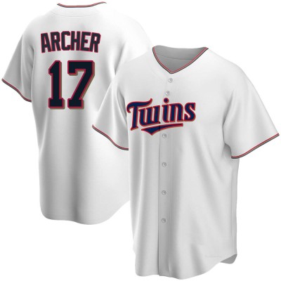 Men's Chris Archer Minnesota Twins Replica White Home Jersey