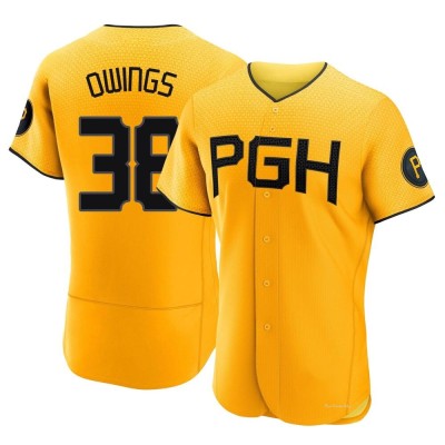 Men's Chris Owings Pittsburgh Pirates Authentic Gold 2023 City Connect Jersey