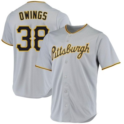 Men's Chris Owings Pittsburgh Pirates Replica Gray Road Jersey