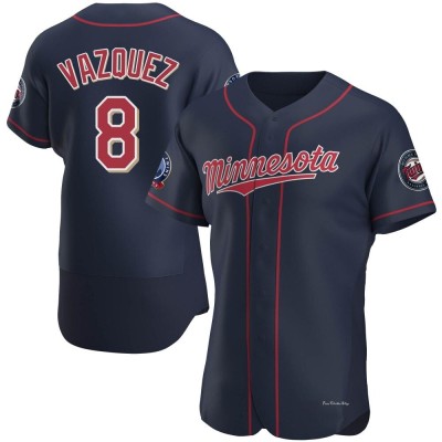 Men's Christian Vazquez Minnesota Twins Authentic Navy Alternate 60th Season Jersey