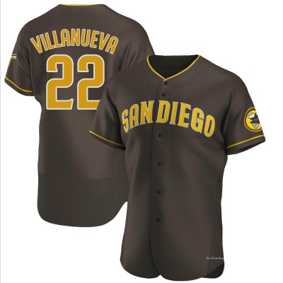 Men's Christian Villanueva San Diego Padres Authentic Brown Road Jersey