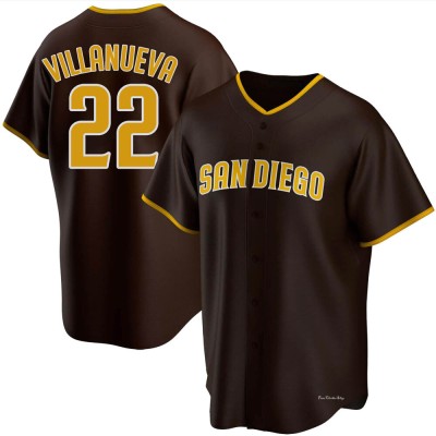 Men's Christian Villanueva San Diego Padres Replica Brown Road Jersey