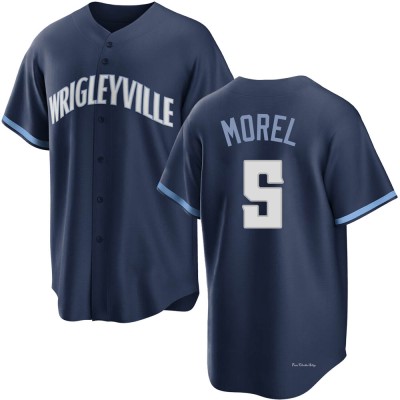 Men's Christopher Morel Chicago Cubs Replica Navy 2021 City Connect Jersey