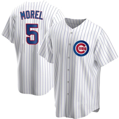 Men's Christopher Morel Chicago Cubs Replica White Home Jersey