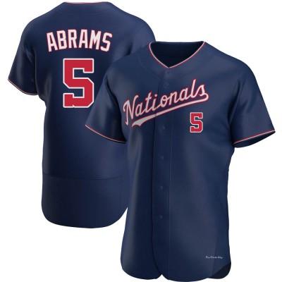 Men's CJ Abrams Washington Nationals Authentic Navy Alternate Jersey