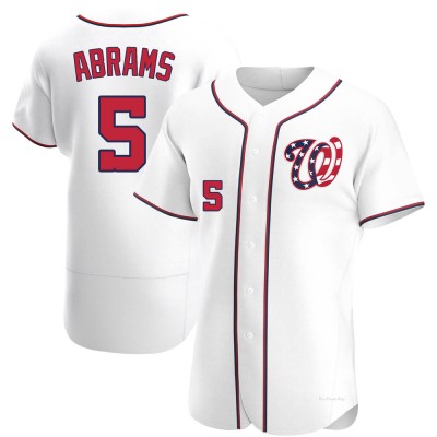 Men's CJ Abrams Washington Nationals Authentic White Alternate Jersey