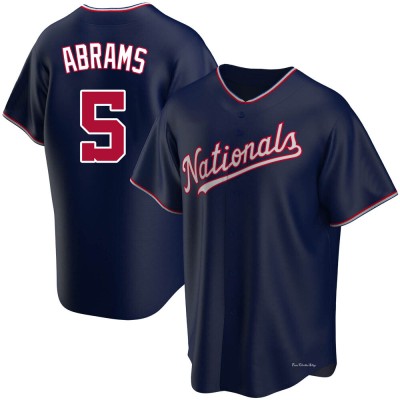 Men's CJ Abrams Washington Nationals Replica Navy Alternate Jersey