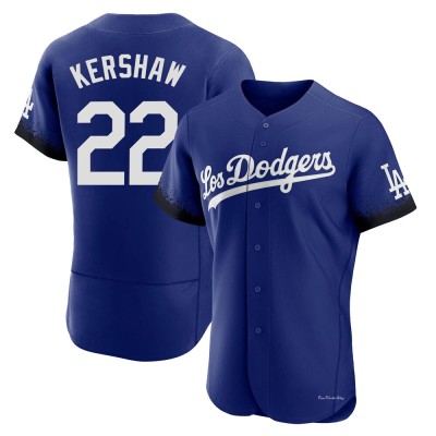 Men's Clayton Kershaw Los Angeles Dodgers Authentic Royal 2021 City Connect Jersey