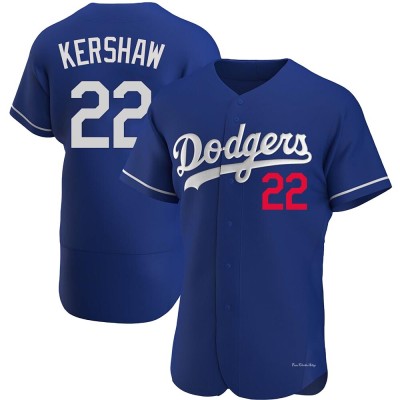 Men's Clayton Kershaw Los Angeles Dodgers Authentic Royal Alternate Jersey