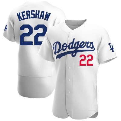 Men's Clayton Kershaw Los Angeles Dodgers Authentic White Home Jersey