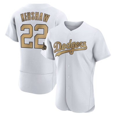 Men's Clayton Kershaw Los Angeles Dodgers Game White Authentic 2022 All-Star Jersey