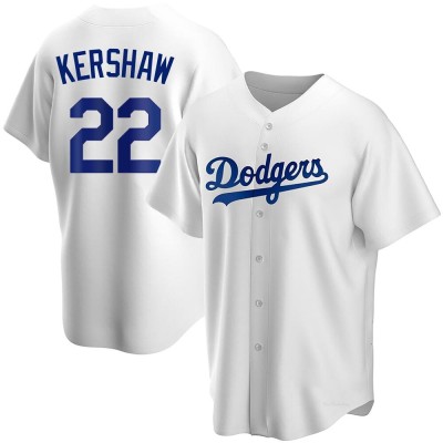 Men's Clayton Kershaw Los Angeles Dodgers Replica White Home Jersey