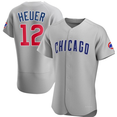 Men's Codi Heuer Chicago Cubs Authentic Gray Road Jersey