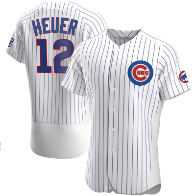 Men's Codi Heuer Chicago Cubs Authentic White Home Jersey