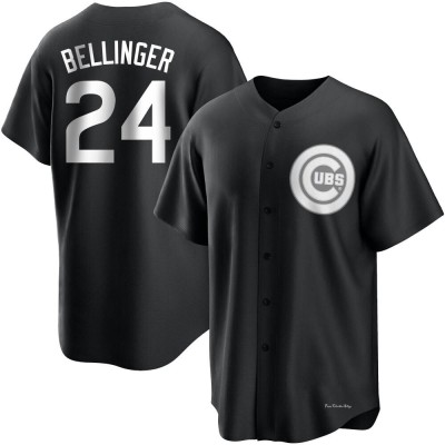 Men's Cody Bellinger Chicago Cubs Replica Black/White Jersey