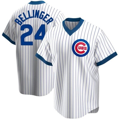 Men's Cody Bellinger Chicago Cubs Replica White Home Cooperstown Collection Jersey