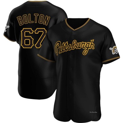 Men's Cody Bolton Pittsburgh Pirates Authentic Black Alternate Team Jersey