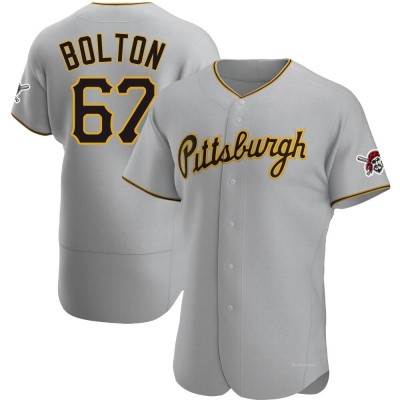 Men's Cody Bolton Pittsburgh Pirates Authentic Gray Road Jersey