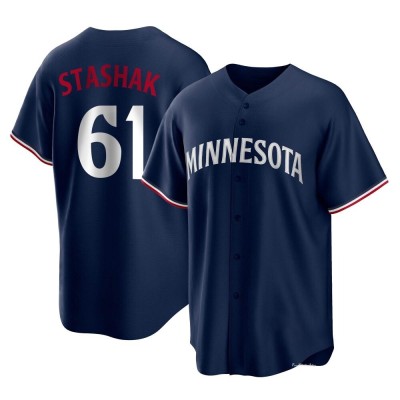 Men's Cody Stashak Minnesota Twins Replica Navy Alternate Jersey