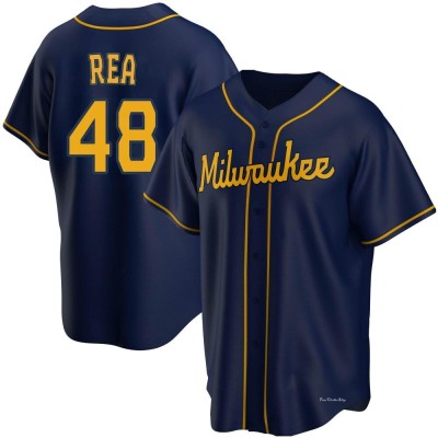 Men's Colin Rea Milwaukee Brewers Replica Navy Alternate Jersey