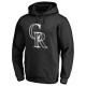 Men's Colorado Rockies Black Platinum Collection Pullover Hoodie -