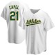 Men's Conner Capel Oakland Athletics Replica White Home Jersey