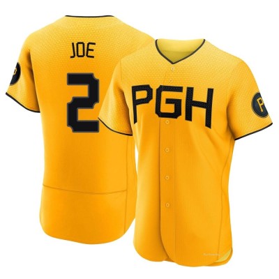 Men's Connor Joe Pittsburgh Pirates Authentic Gold 2023 City Connect Jersey